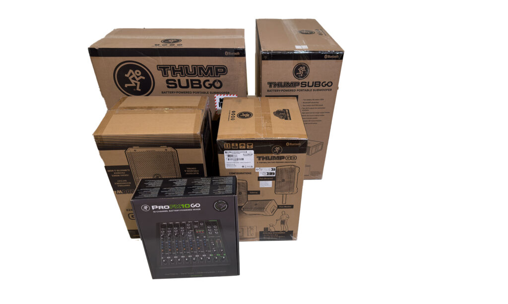 Mackie Thump GO Mobile Party Bundle, Verpackung