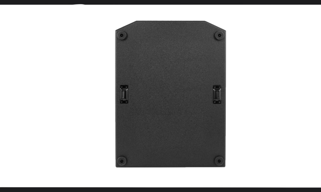 Auf der Unterseite sorgen vier Gummifüße für festen Stand