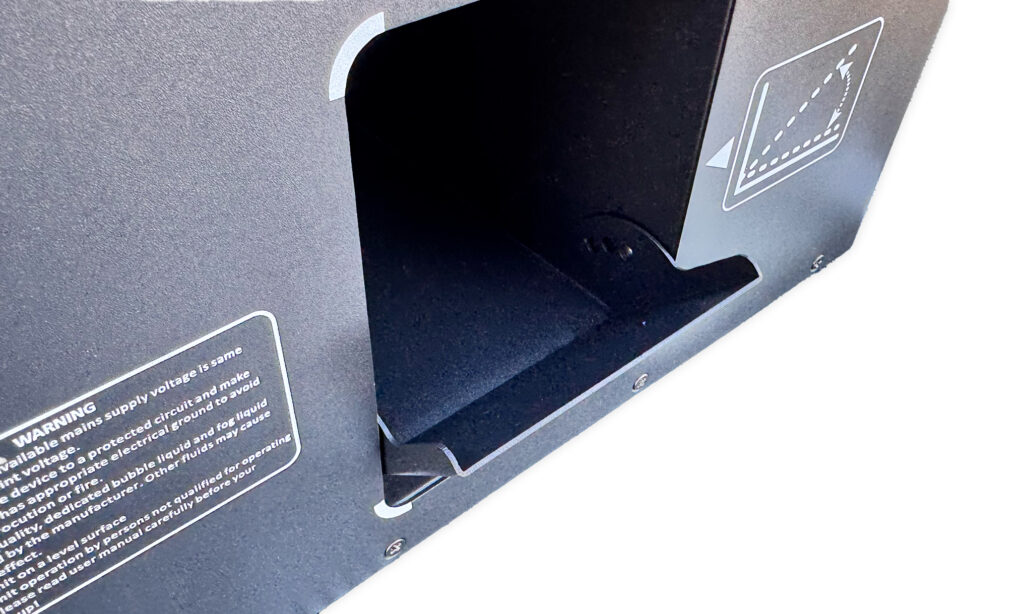 Stairville BubbleFog LED 600, Klappe