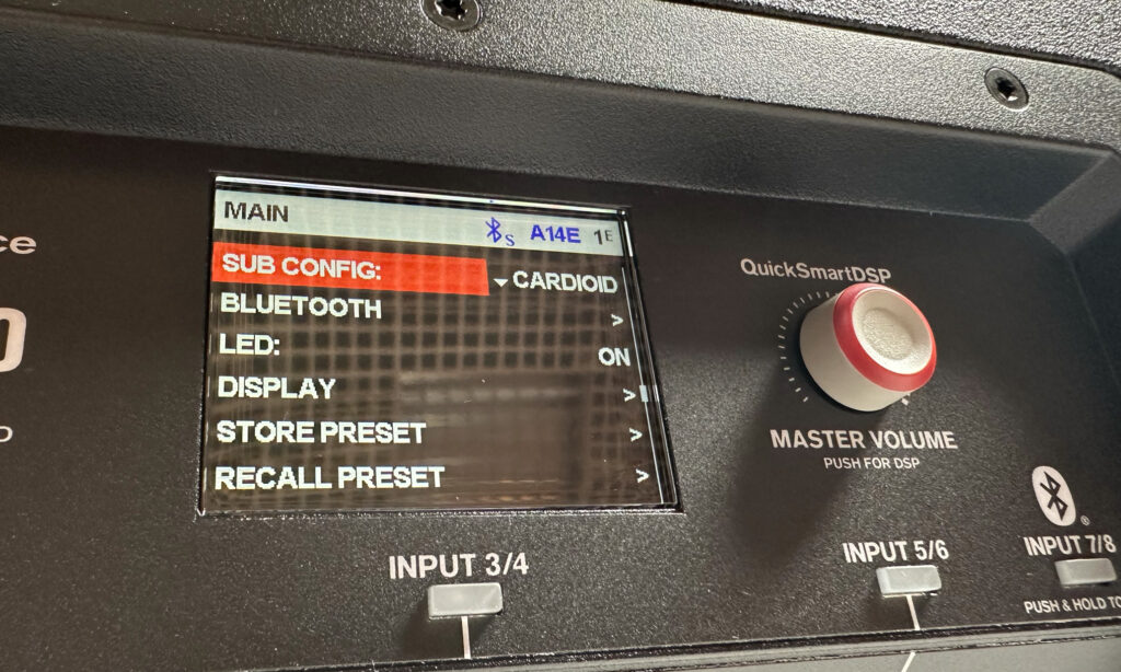 EV EVOLVE 70 und 90, 7 Band Equalizer