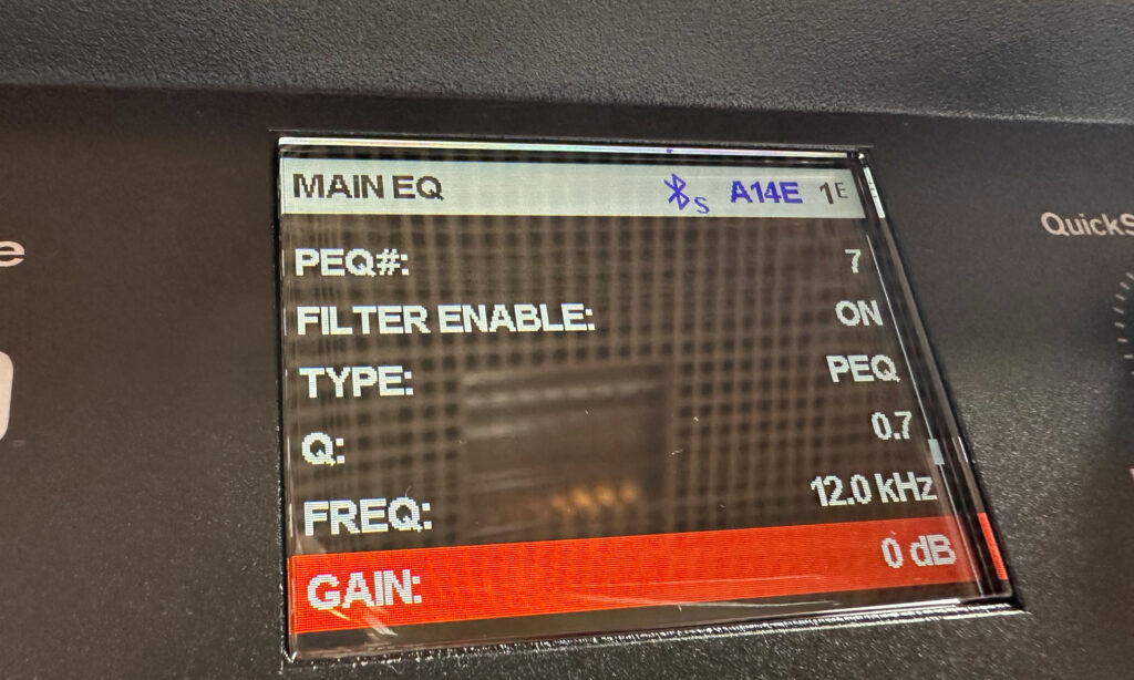EV EVOLVE 70 und 90, 7 Band Equalizer