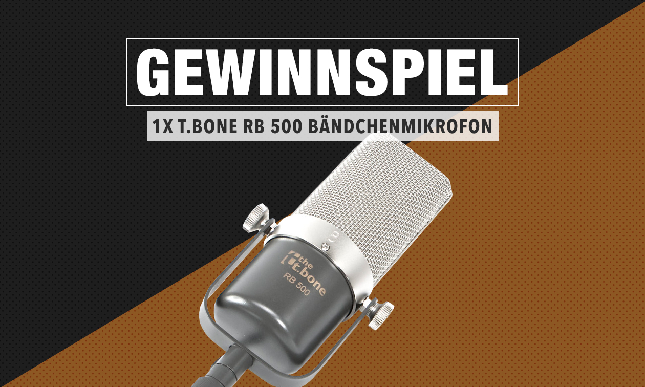 Gewinnspiel: 1x the t.bone RB 500 Bändchenmikrofon Artikelbild