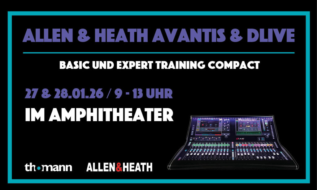 Allen & Heath Avantis & dLive Trainings (Basic & Expert) (Bildquelle: Thomann)
