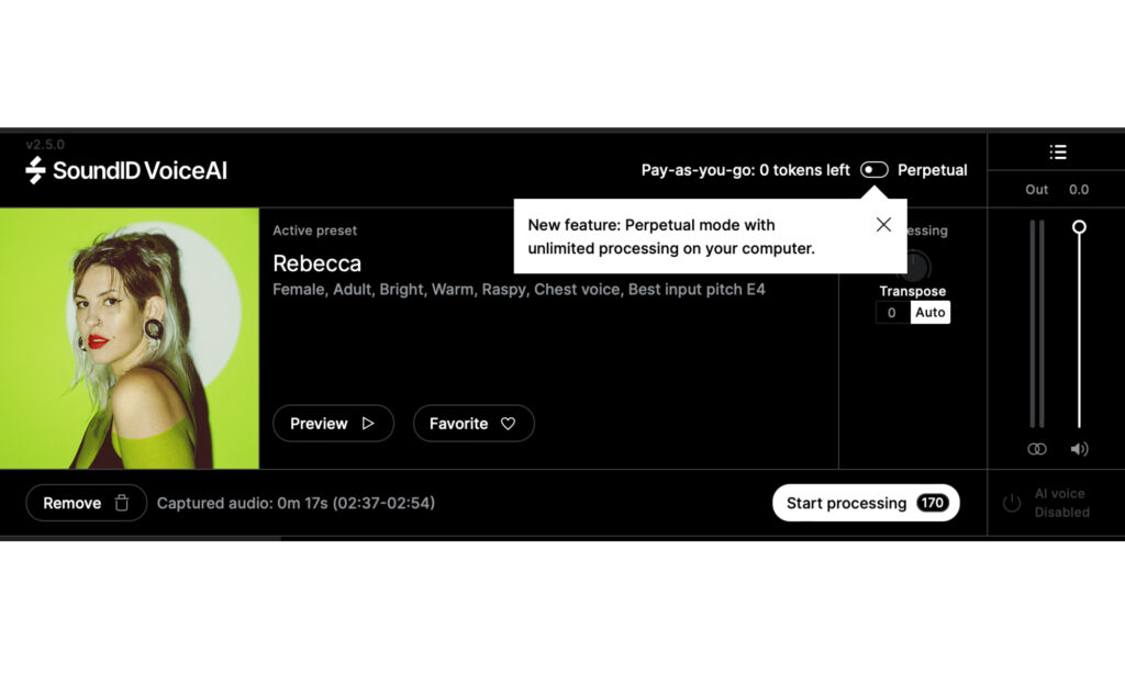 Sonarworks SoundID VoiceAI: Pay.
