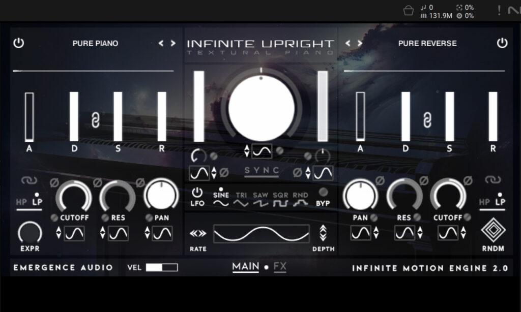 Upright Piano: Emergence Audio.