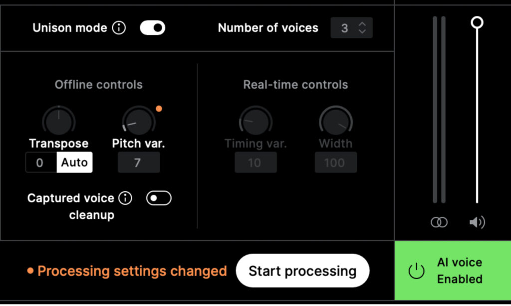 Sonarworks SoundID VoiceAI: Unisono.