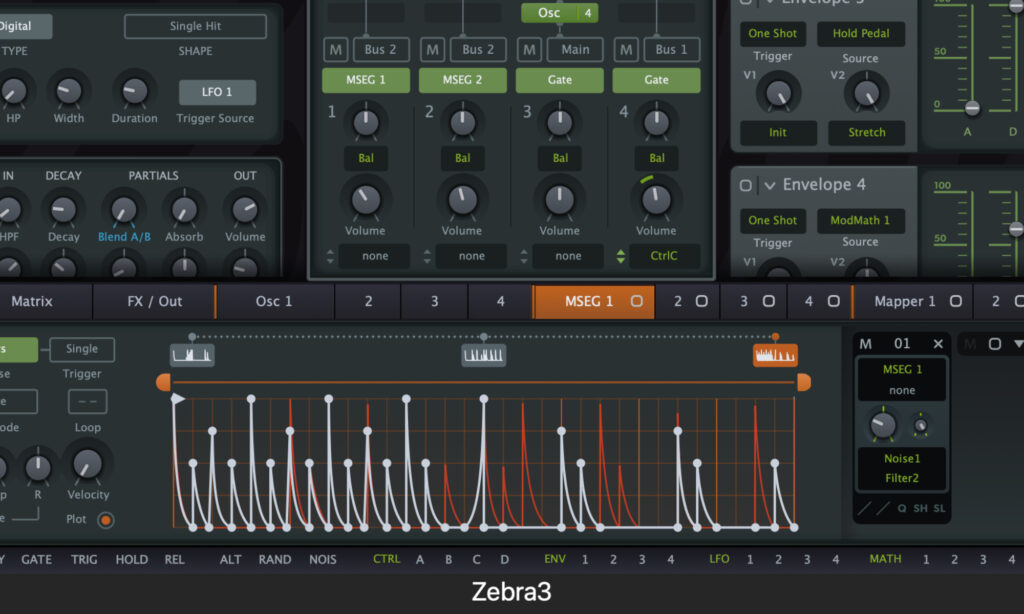 u-he Zebra 3: Pitches.