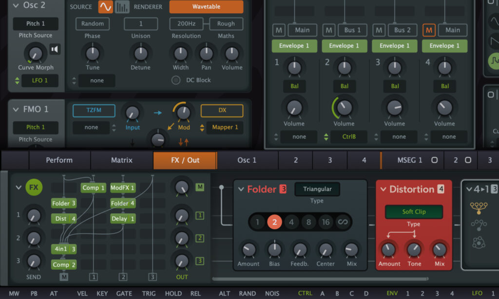 u-he Zebra 3: Pitches.