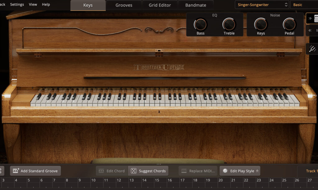 Upright Piano: Toontrack.