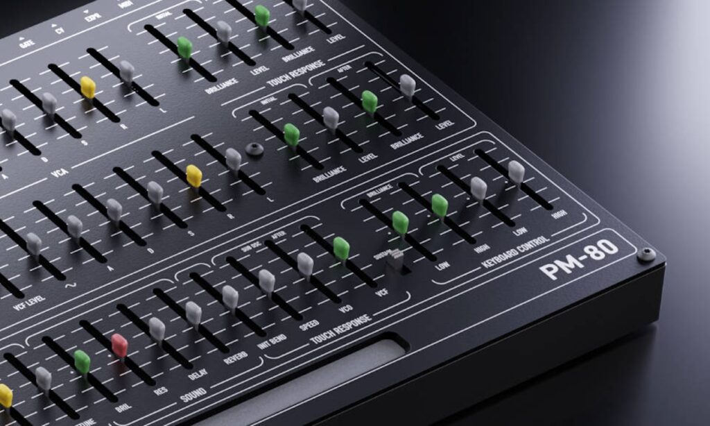 PS-80 Fader und Ribbon-Controller (Bildquelle: GLT Audio)