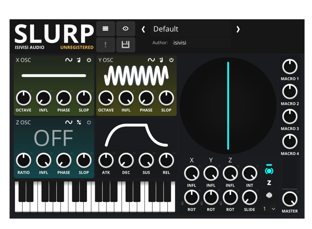 Slurp nutzt Oszillationsrotation für die Klangerzeugung.
