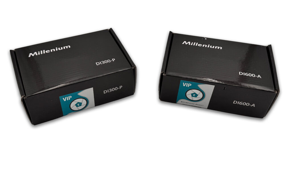Nicht nur die Verpackungen der Millenium DI300-P & DI600-A, …