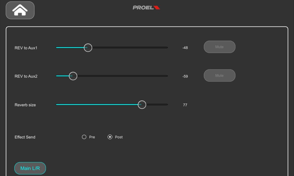 Nur die Hall-Länge des verbauten Reverbs lässt editieren