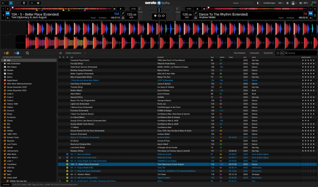Serato DJ Pro Practice Mode Mixer