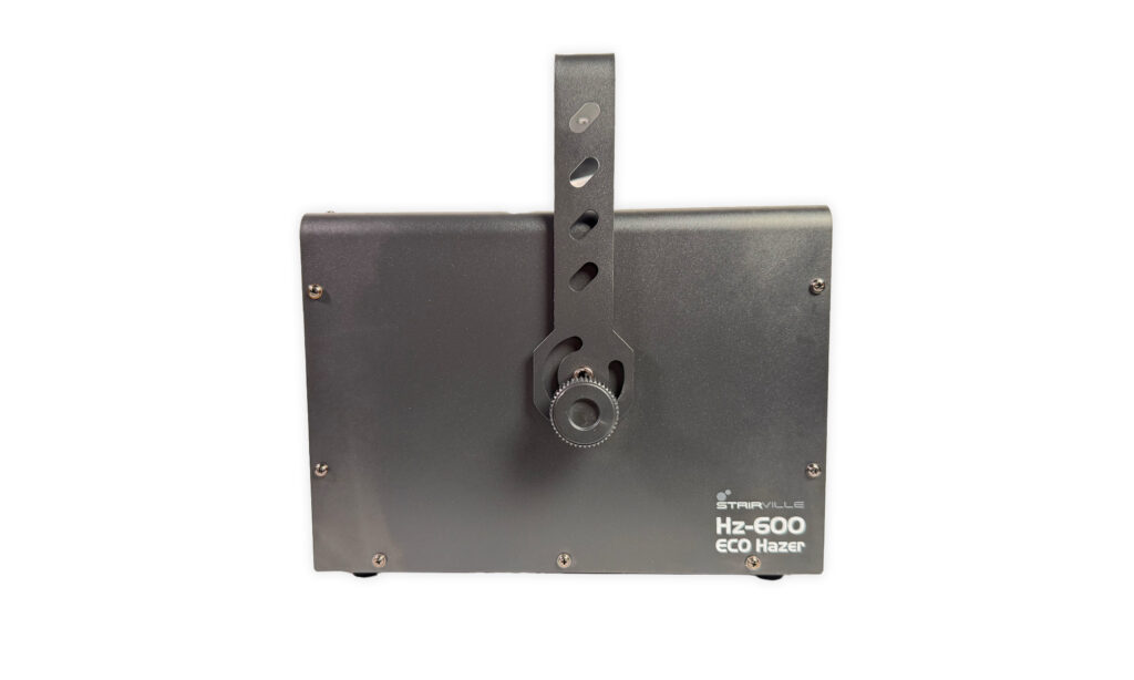 Seitlich sorgen zwei Schrauben für die Ausrichtung am Bügel