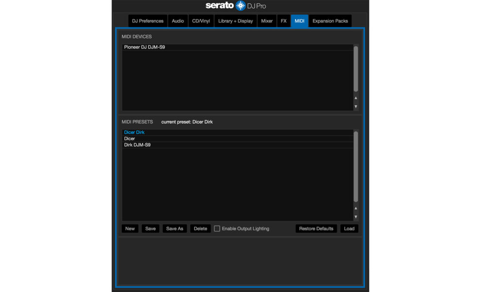 Serato DJ Pro Setup MIDI