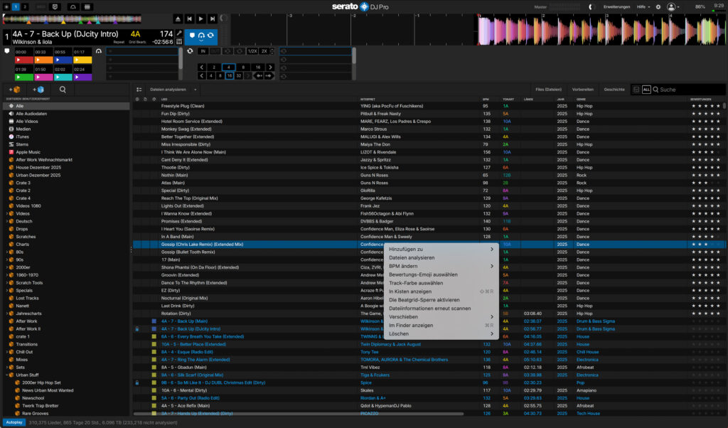 Serato DJ Pro Library Features: Die Library bietet jetzt einen praktischeren Workflow
