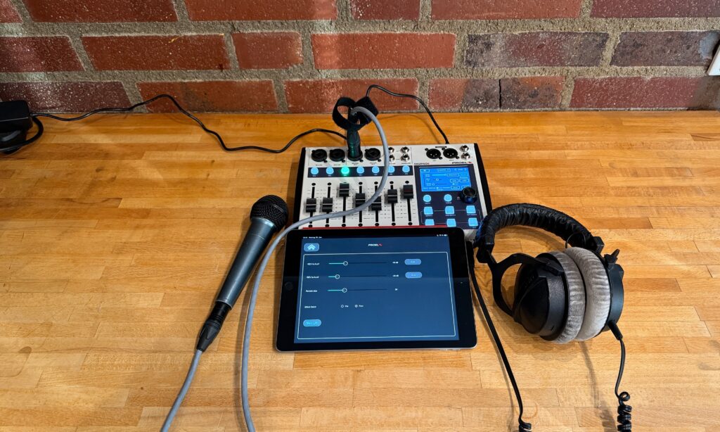 Die iPad-Steuerung des Digipad 8 ist durchaus gelungen