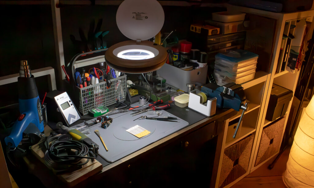 Mein Löt- und Montageplatz