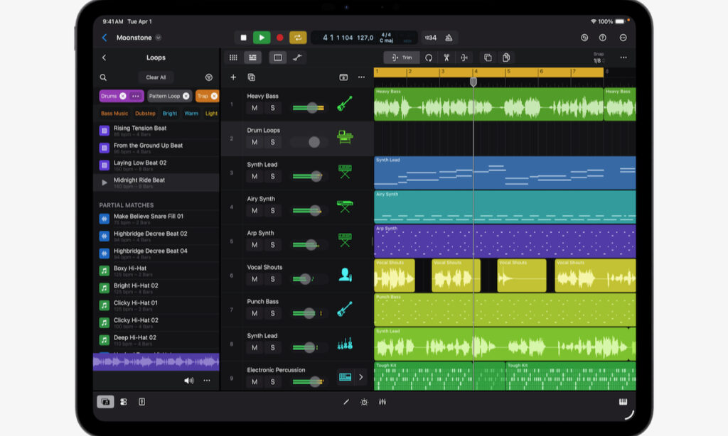Logic Pro für iPad (Bildquelle: Apple)