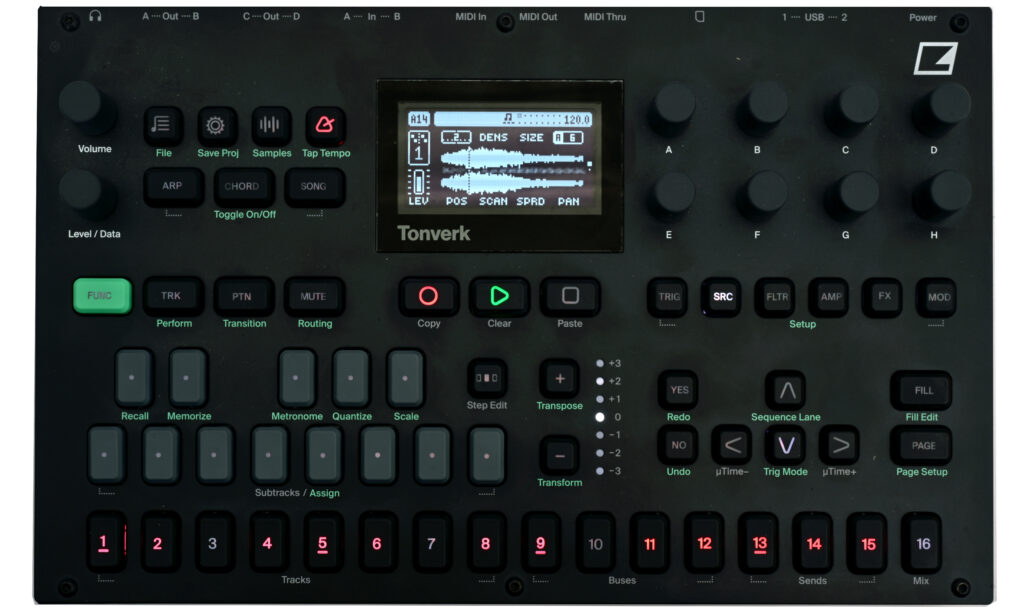 Draufsicht Elektron Tonverk 