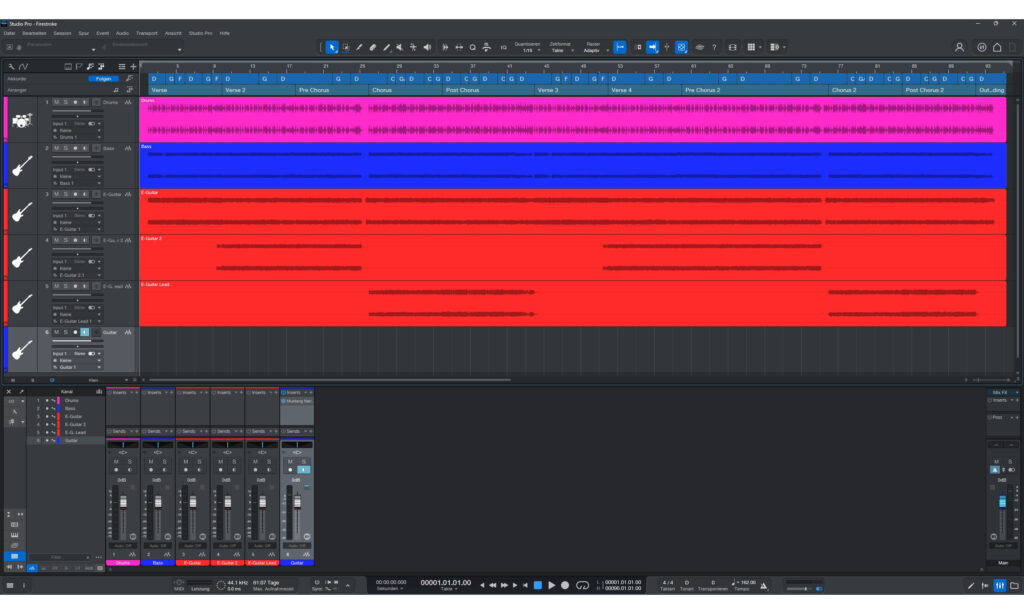 Die neuen Jam-Tracks bestehen aus einzelnen Spuren.
