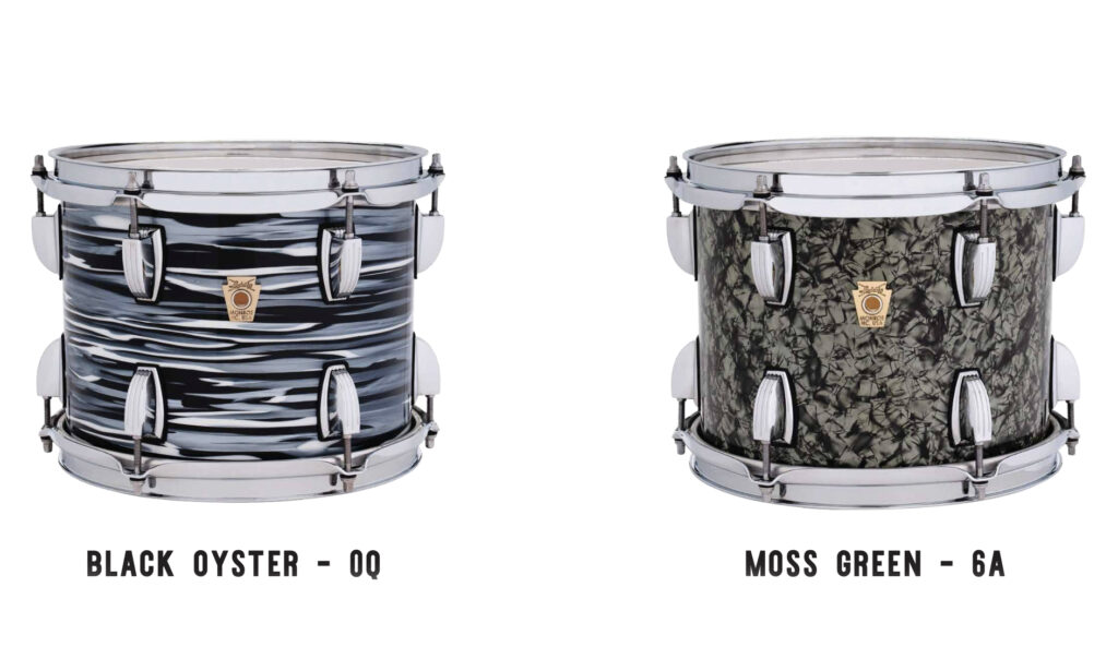 Ludwig Toms mit Black Oyster und Moss Green Finishes