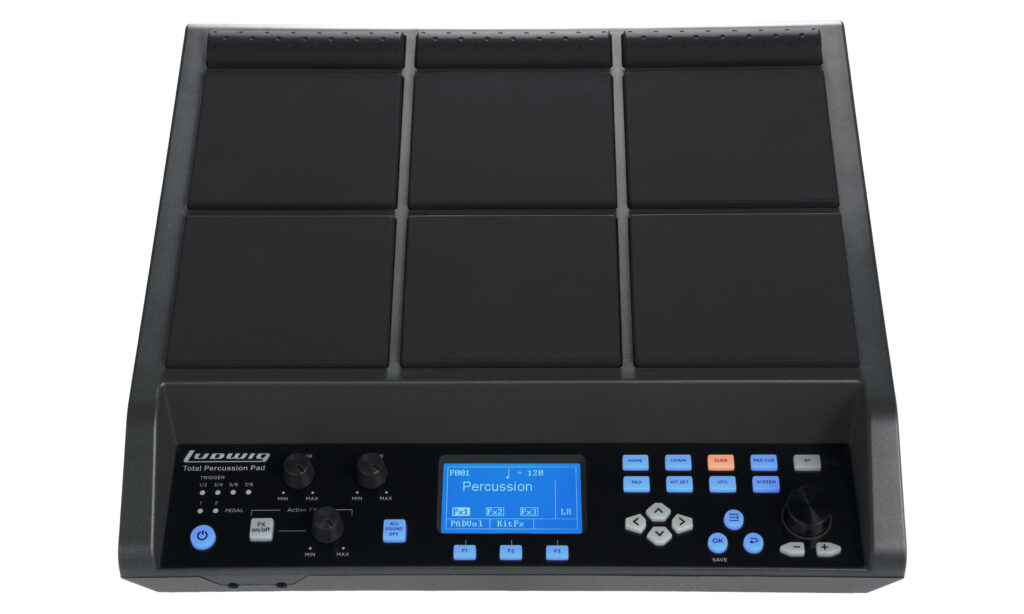 Multi Percussion Pad der Firma Ludwig mit neun Schlagflächen