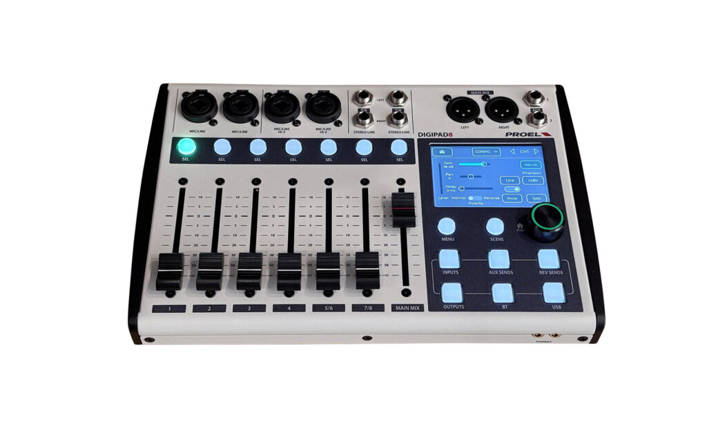 Im Test der kompakte Digipad 8 Mixer von Proel