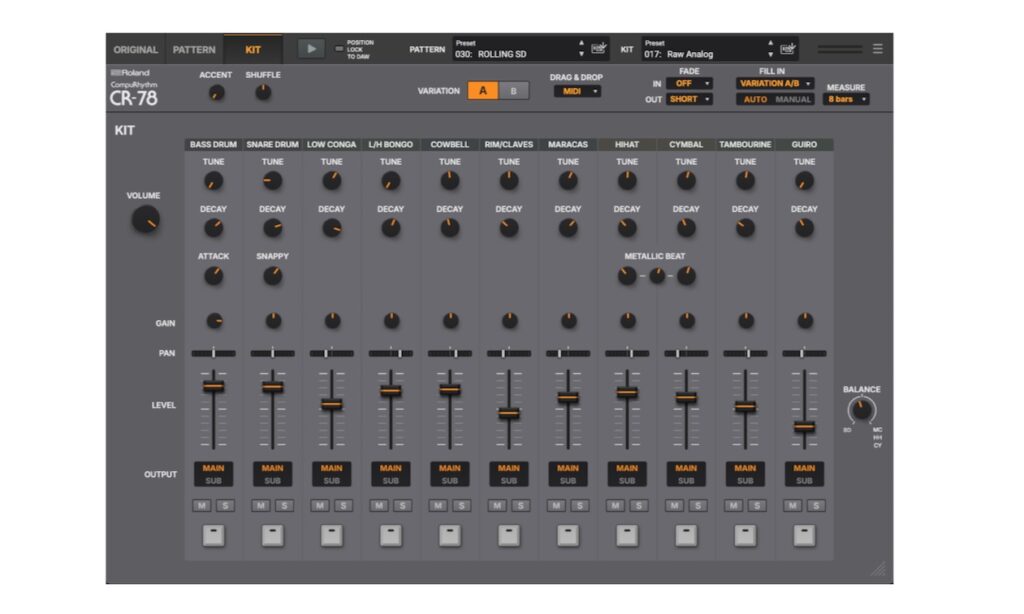   CR-78 Mixer(Bildquelle: Roland)