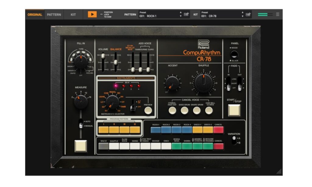 CR-78 Skin (Bildquelle: Roland)