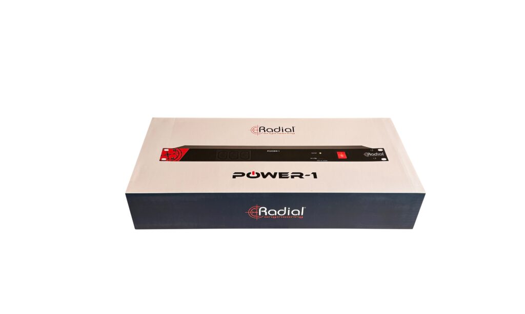 Der Versandkarton des Power-1 von Radial Engineering