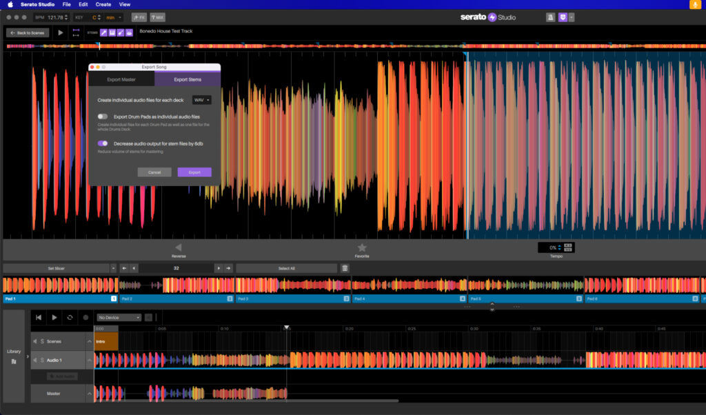 Screenshot Serato Studio