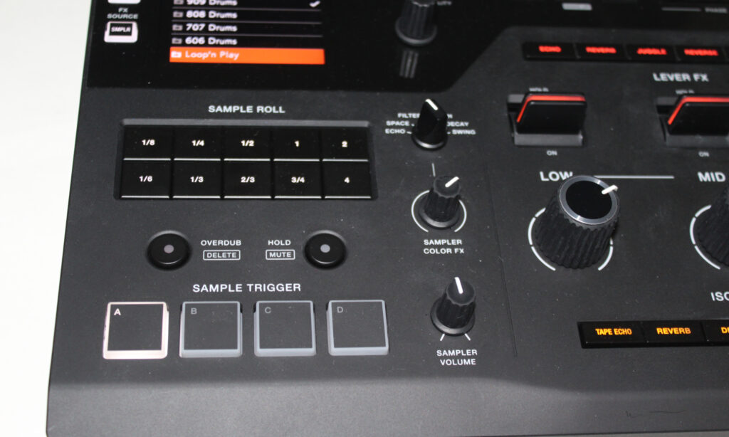 Sampler-Sektion des RMX-IGNITE