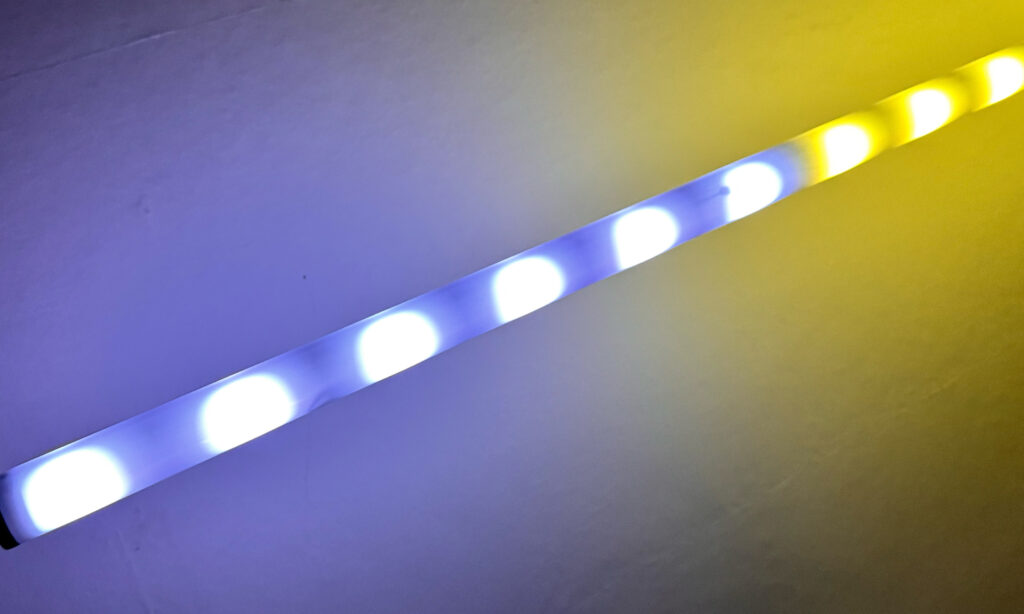 Die Akku Slim Tube AIR lässt sich in Segmente aufteilen …