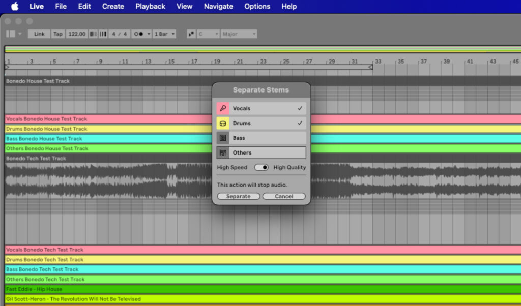 Screenshot Ableton Live 12.3
