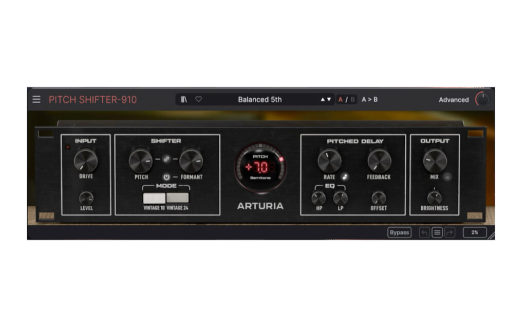 Pitch Shifter-910 (Bildquelle: Arturia)