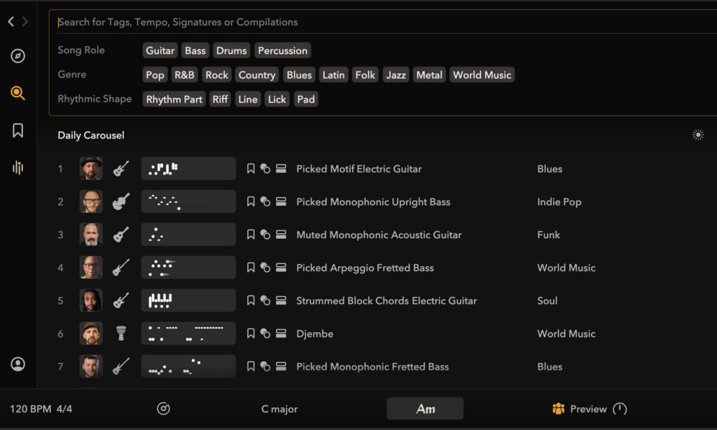 Celemony Tonalic: Search.
