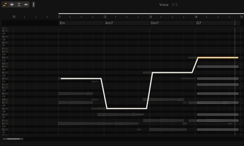 Celemony Tonalic: Voice Leading.