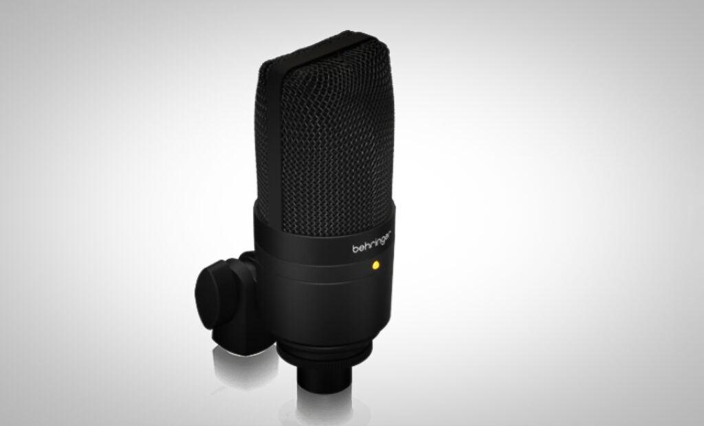 schwarzes USB-Mikro mit Klemme, Behringer D3, Großmembran