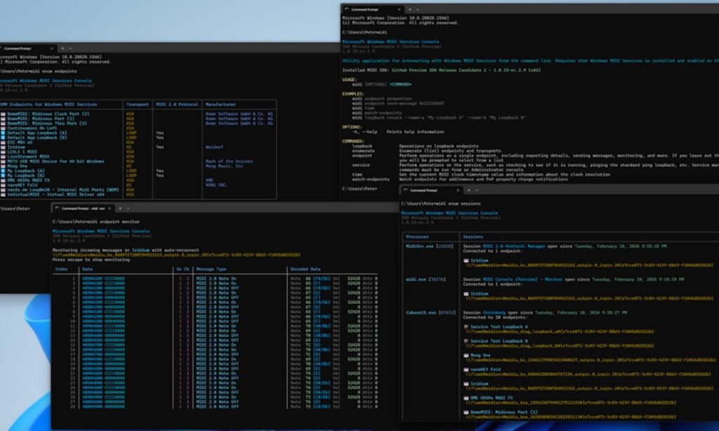 Windows MIDI Services (Bildquelle: Microsoft)