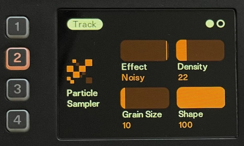 Einstellung für Effekte auf Seite 1 mit Fortschrittsbalken (Bildquelle: Sven Rosswog)
