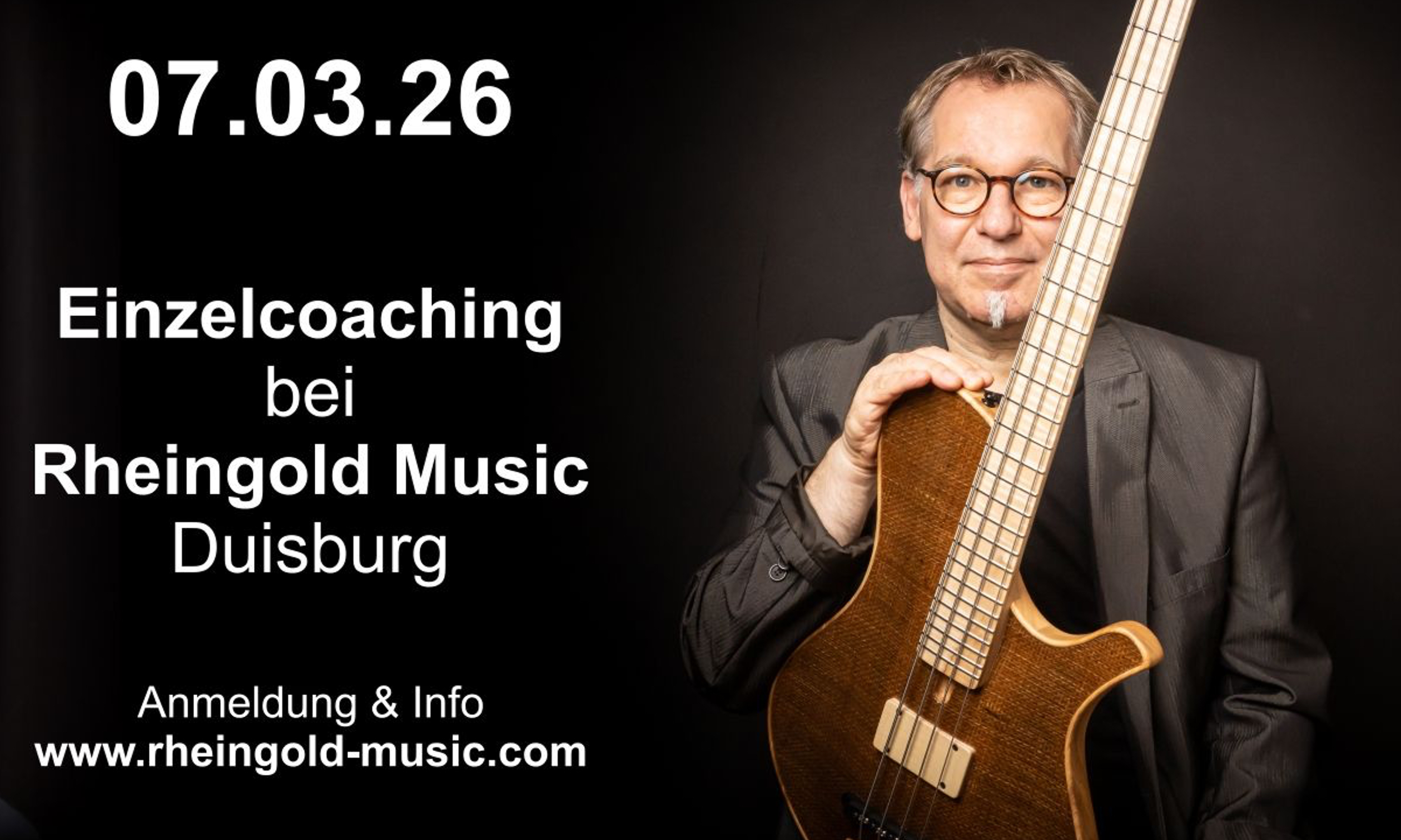 Ralf Gauck lädt zum Einzelcoaching bei Rheingold Music in Duisburg Artikelbild