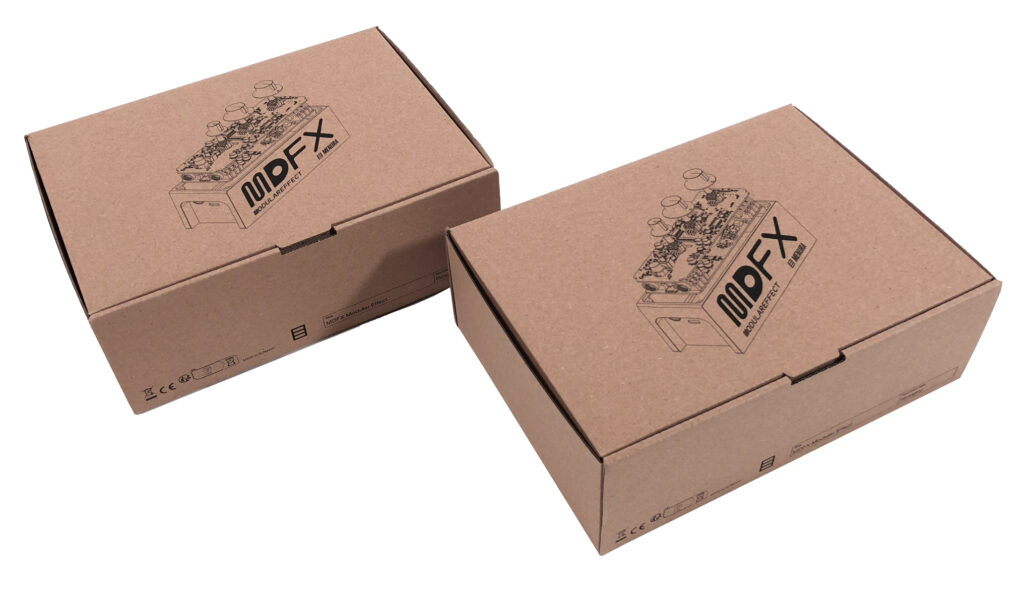 Die Menura Audio MDFX kommen in coolen Kartons 