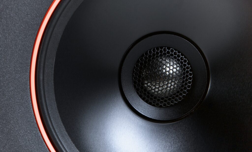 Detailansicht des Koaxialspeakers der Palmer Orbit 11