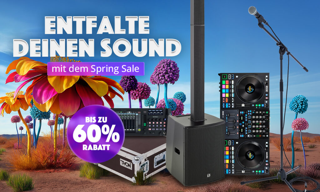 Spring Sale Deals bei Thomann: PA und DJ-Equipment im Angebot