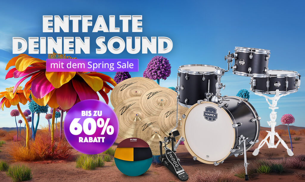 Die besten Deals für Drums & Percussion im Thomann Spring Sale