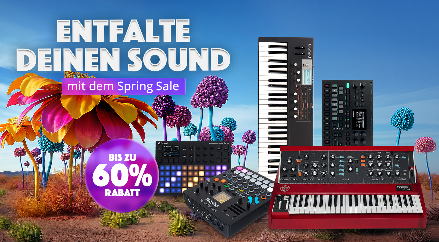 Die besten Synthesizer-Deals im Thomann Spring Sale