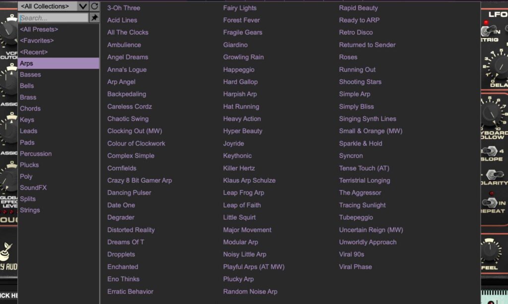 Cherry Audio DS-2: Presets.