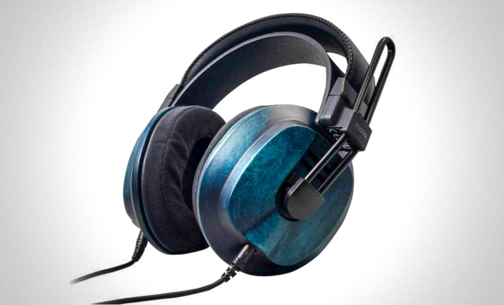 Fostex T60RPmk2ai Studiokopfhörer mit Gehäuse in Awa-Indigo blau gefärbt, Abhöre für Recording, Mixing und Mastering